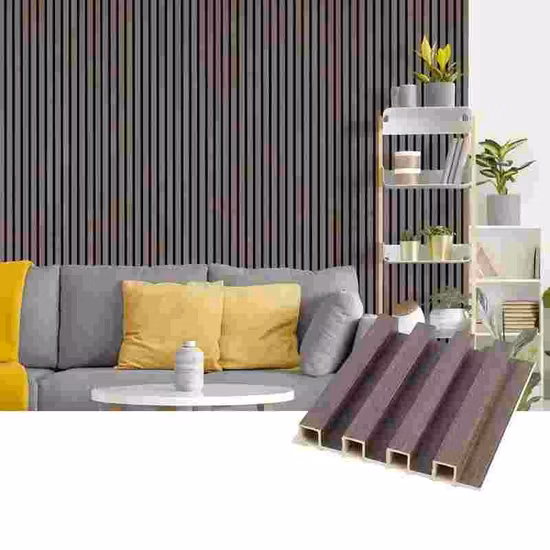 Holz-PVC-Verbundgitter-Wandpaneel, Decke, 160 x 24 mm, WPC-Wandpaneel