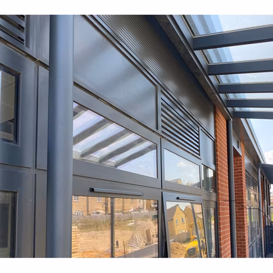 Aluminiumgitter-Fassadentechnik-Vorhangfassade für dekorative Außenwand von Bürogebäuden